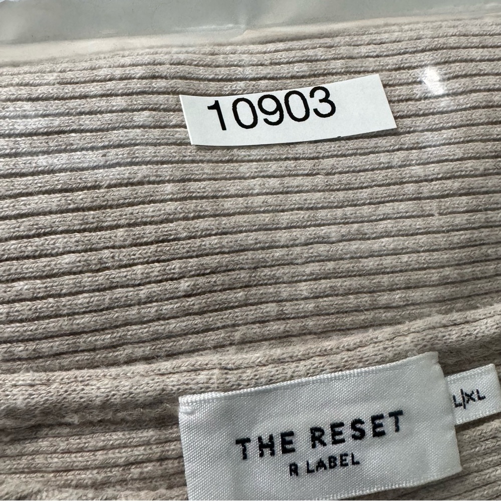 The Reset R Label Ribbed Pullover Linen Blend Top Sweater Size XL - Picture 13 of 13